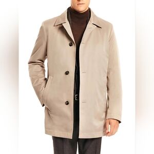 Calvin Klein Water-Resistant Trench Coat, Tan, Size Large, Classic